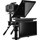 Prompter People Q-Gear Qpro  17" 1000 NIT HDMI 3G-SDI Teleprompter and 21.5" 3G-SDI HDMI RGB IPS Talent Monitor