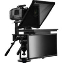 Prompter People Q-Gear Qpro  19" 1000 NIT HDMI 3G-SDI Teleprompter and 21.5" 3G-SDI HDMI RGB IPS Talent Monitor