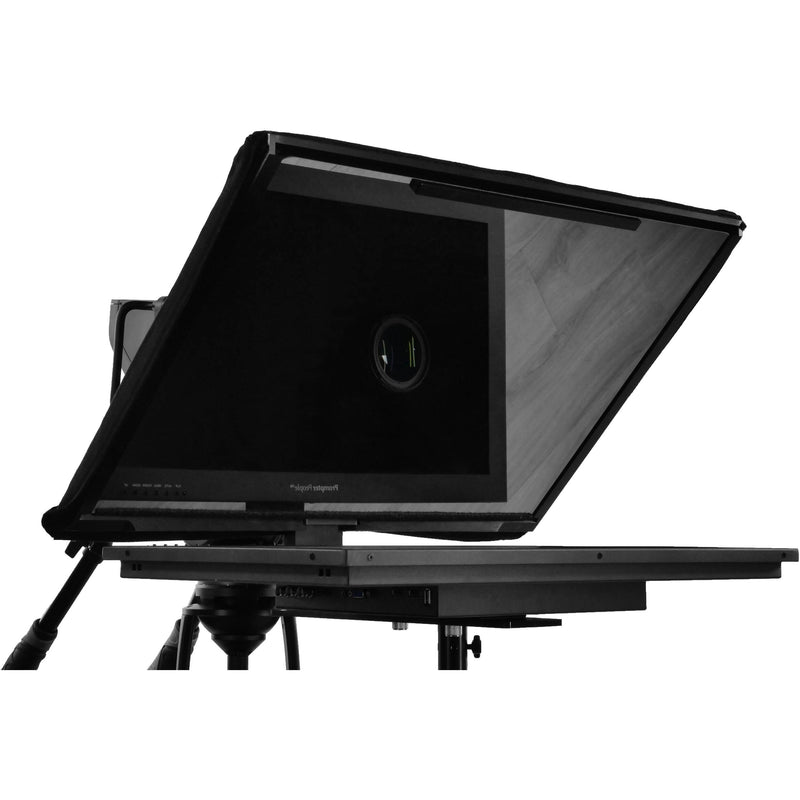 Prompter People Q-Gear Pro 24" Freestand Teleprompter with 19" 400 NIT Regular Reversing 3G-SDI HDMI Monitor