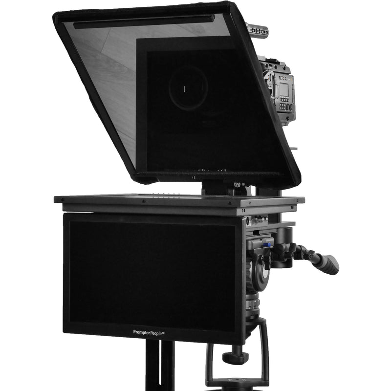 Prompter People Q-Gear Qpro  17" 400 NIT HDMI 3G-SDI Teleprompter and 15.6" 3G-SDI HDMI RGB IPS Talent Monitor