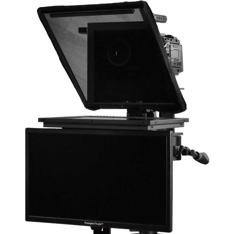 Prompter People Q-Gear Qpro  17" 1000 NIT HDMI 3G-SDI Teleprompter and 21.5" 3G-SDI HDMI RGB IPS Talent Monitor