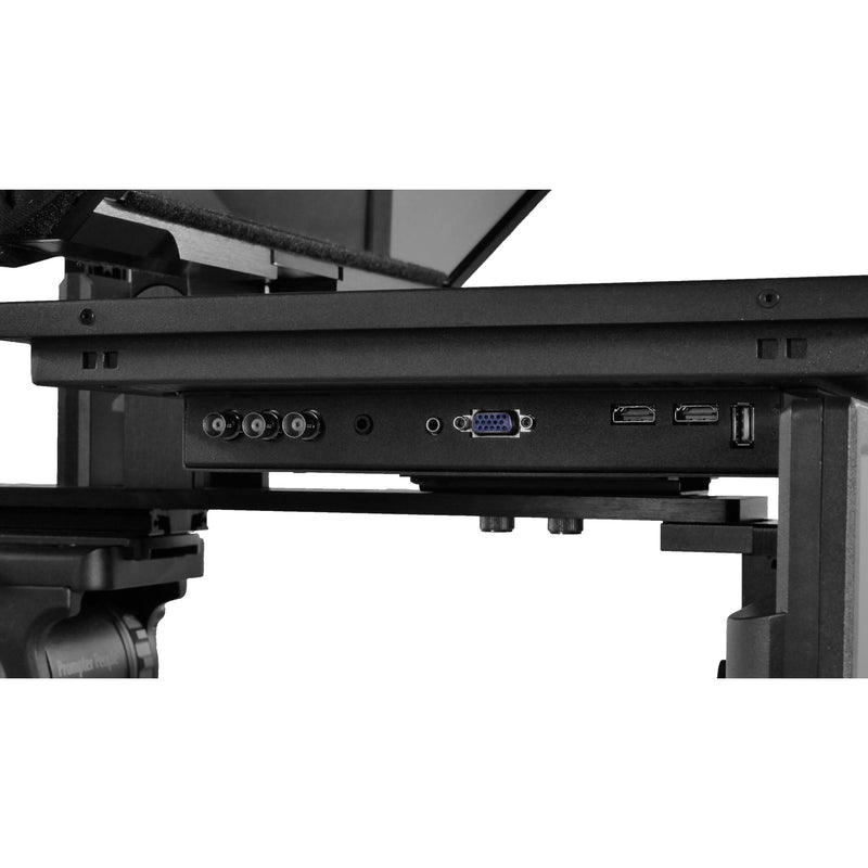 Prompter People Q-Gear Qpro  17" 1000 NIT HDMI 3G-SDI Teleprompter and 21.5" 3G-SDI HDMI RGB IPS Talent Monitor