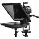 Prompter People Q-Gear Pro 17" Freestand Teleprompter with 17" 1000 NIT Regular Reversing 3G-SDI HDMI Monitor