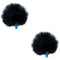 Radius Mini Urchin Fur Windshield for 0.07 to 0.15" Lavalier Microphones (Black, 2-Pack)