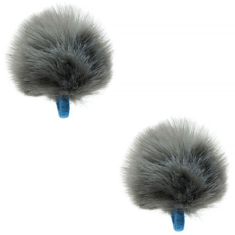 Radius Mini Urchin Fur Windshield for 0.07 to 0.15" Lavalier Microphones (Gray, 2-Pack)