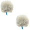 Radius Mini Urchin Fur Windshield for 0.07 to 0.15" Lavalier Microphones (White, 2-Pack)