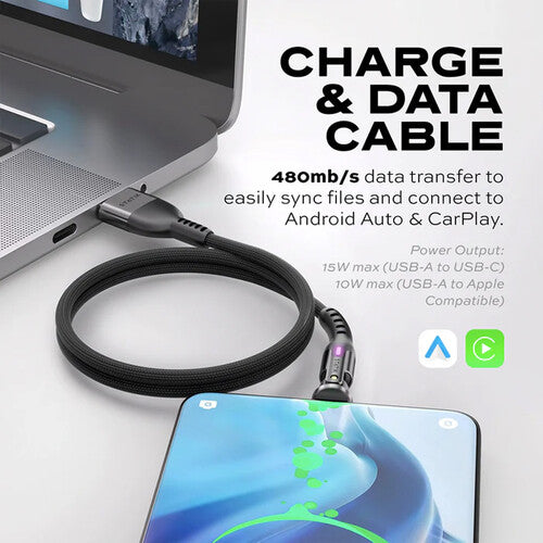 Statik PowerPivot USB-A to USB-C Charge Cable (6.6')