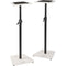 On-Stage Wood Studio Monitor Stands (White, Pair)