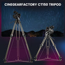 CineGearFactory CT150M Heavy-Duty Cinema Tripod Kit (Mitchell Base)