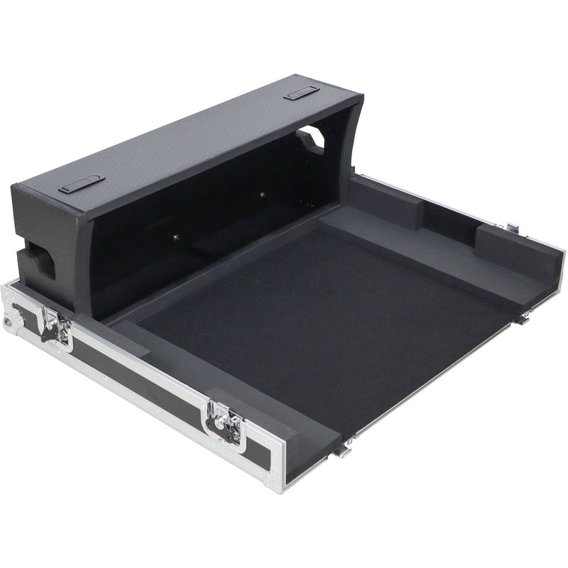 ProX ATA-Style Flight Case for Yamaha DM7 Console with Doghouse and Wheels (Silver on Black)