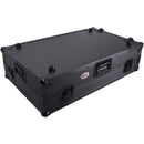 ProX ATA Flight-Style Road Case for RANE Four DJ Controller with Laptop Shelf with&nbsp;LED and Wheels (1 RU, Black)