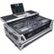 ProX ATA Flight-Style Road Case for RANE Four DJ Controller with Laptop Shelf with&nbsp;Wheels (1 RU, Aluminum)