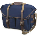 Billingham Hadley Large Pro Camera/Laptop Bag (Navy Canvas / Chocolate Leather, 18L)