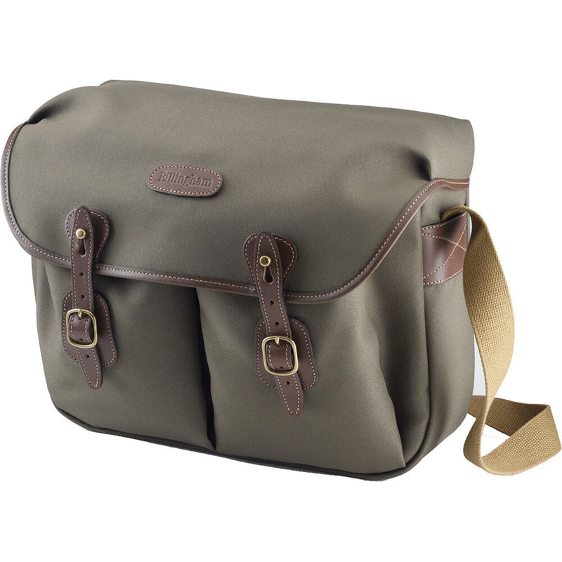 Billingham Hadley Shoulder Bag (Sage FibreNyte / Chocolate Leather Trim)