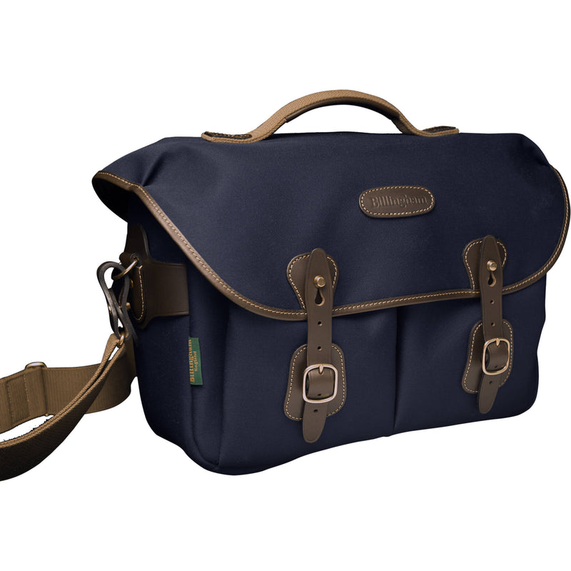 Billingham Hadley One Camera Bag (Navy Canvas and Chocolate Leather)