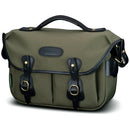 Billingham Hadley Shoulder Bag Small (Sage with Black Leather Trim)