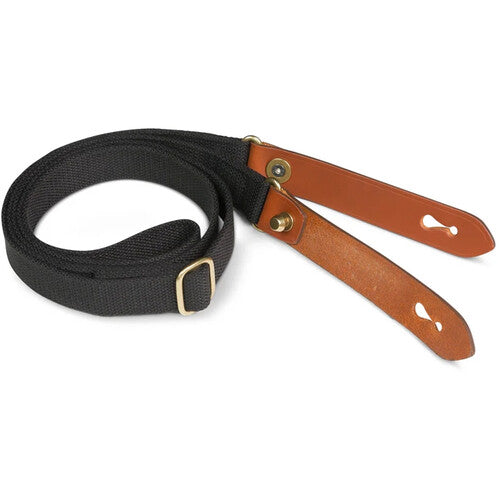 Billingham Sling Strap (Black Webbing/Tan Leather)