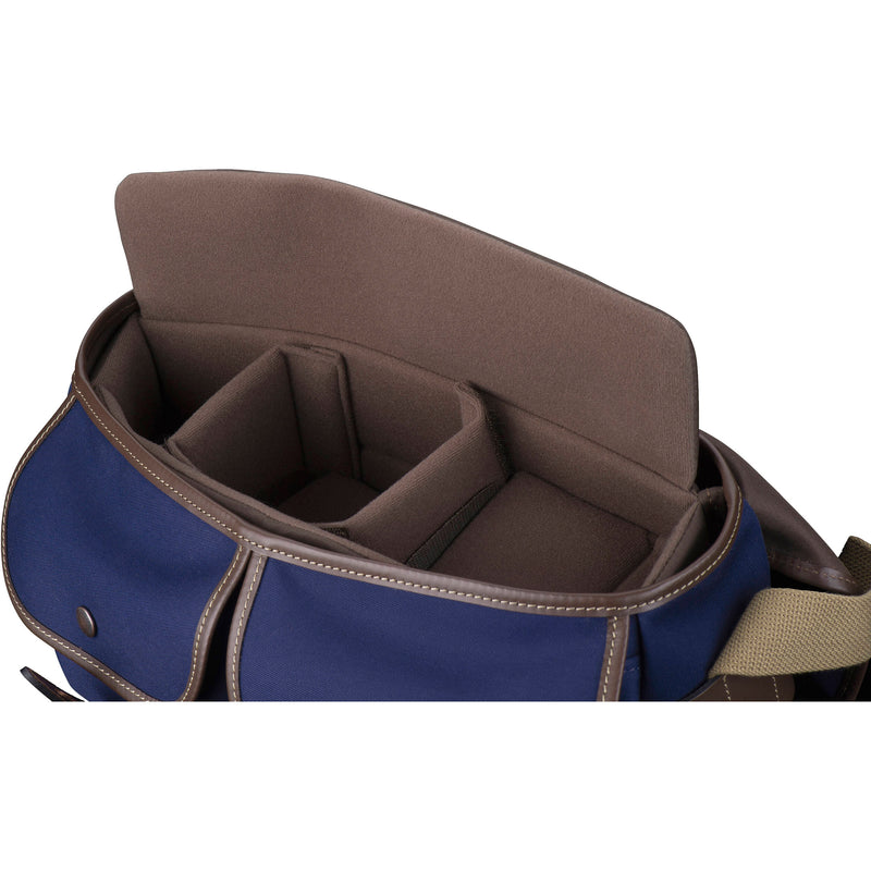 Billingham Hadley Pro Camera Bag (Navy Canvas / Chocolate Leather Trim, 8.5L)