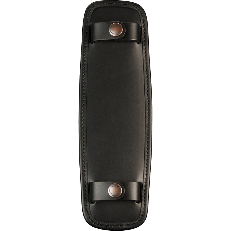 Billingham SP50 Shoulder Strap Pad (Black Leather / Antique Studs)