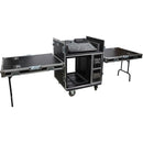 ProX BRANCO ATA Flight-Style FOH Mixing Console, 12 RU Rack, and Tables Case with Wheels