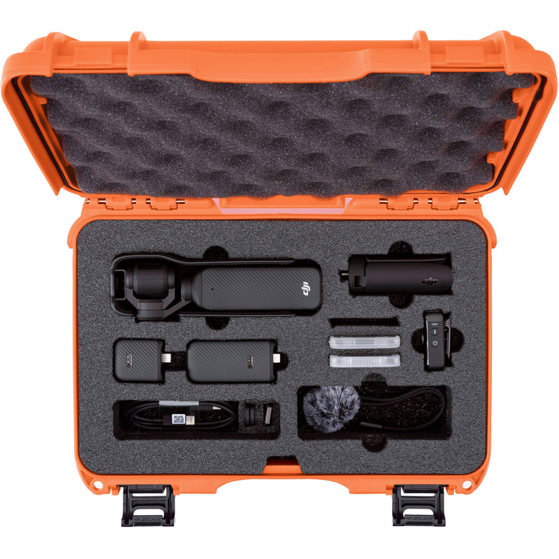 Nanuk 909 Hard Case with Foam Insert for DJI Osmo Pocket 3 (Orange, 4.8L)