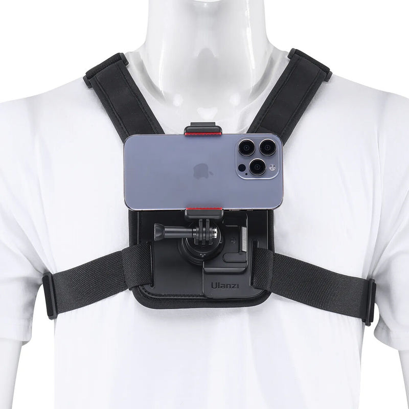 Ulanzi Go-Quick II Magnetic Chest Mount Harness for GoPro and Phone