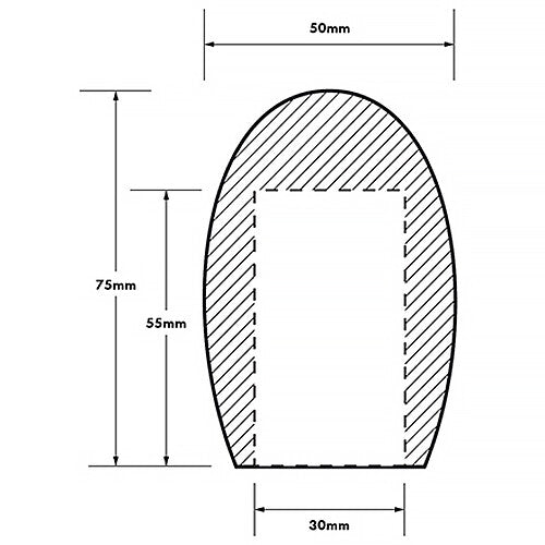 Radius Handheld Microphone Foam Windscreen (1.18 x 2.1")