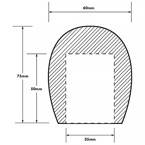 Radius Handheld Microphone Foam Windscreen (1.37 x 1.9")