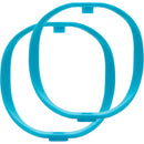 Radius Shockmount Hoops for RAD-1 (Light Blue, Soft Firmness, Pair)