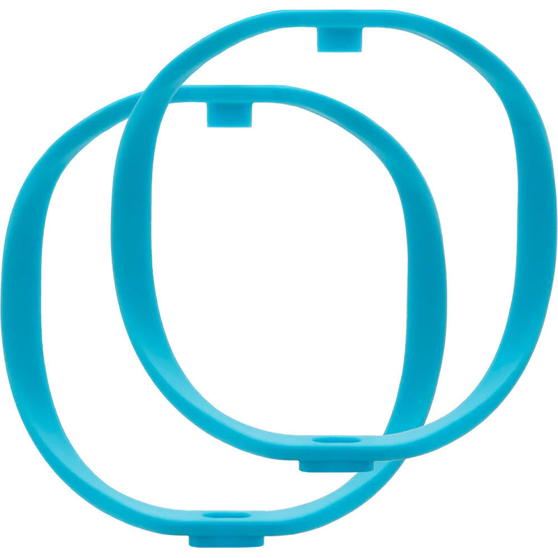 Radius Shockmount Hoops for RAD-1 (Light Blue, Soft Firmness, Pair)