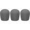 WindTech 900 Series Windscreens for 1-5/8" Diameter Microphones (3 Pack, Gray)