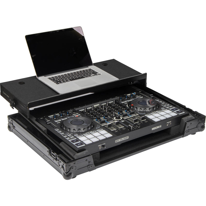 Odyssey Black Label Flight Case with Angle Glide Platform for Reloop Mixon 8 Pro DJ Controller