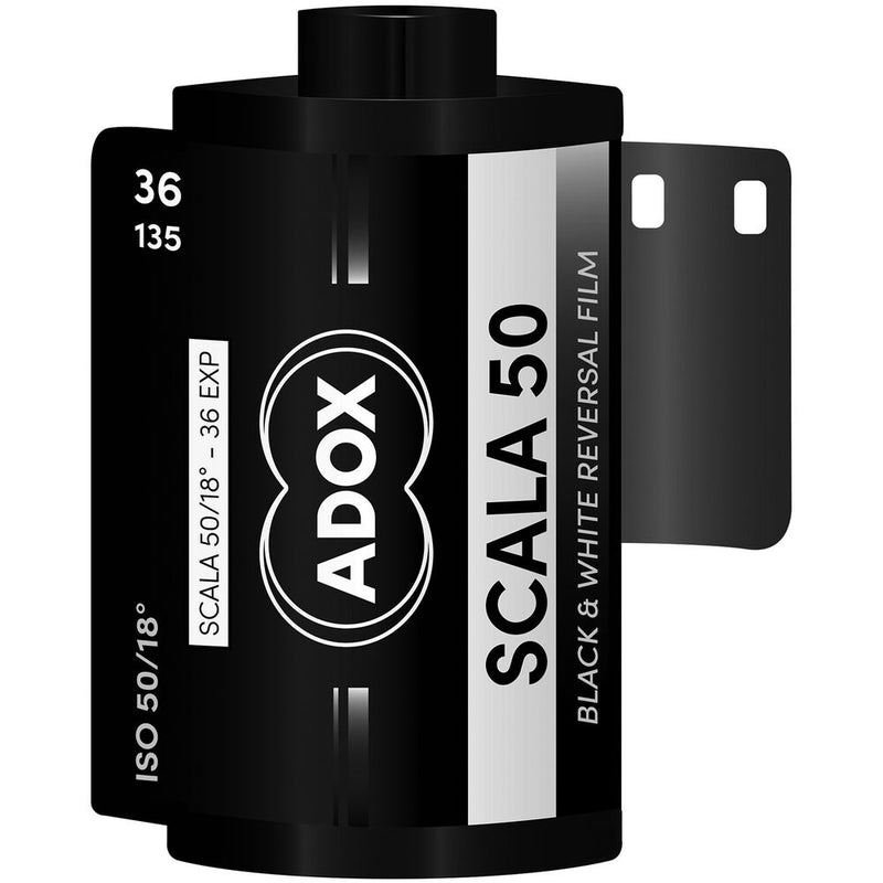 Adox Scala 50 Black and White Reversal Film (35mm Roll Film, 36 Exposures, Expires 11/2024)