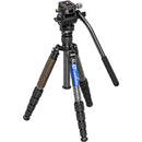 Leofoto LX-225CT Urban Series Travel Tripod with BV-1 Fluid Head