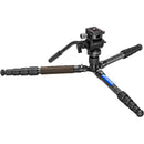 Leofoto LX-225CT Urban Series Travel Tripod with BV-1 Fluid Head