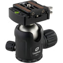 Leofoto NB-40LR Pro Ball Head with Lever-Release Clamp and 2" Quick Release Plate