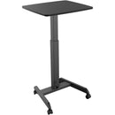 Mount-It! Height-Adjustable Rolling Laptop Desk (Black)