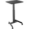 Mount-It! Height-Adjustable Rolling Laptop Desk (Black)