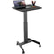 Mount-It! Height-Adjustable Rolling Laptop Desk (Black)