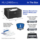 Brother HL-L2460DW XL Compact Monochrome Laser Printer (2-Pack Toner Kit, 4200 Pages)