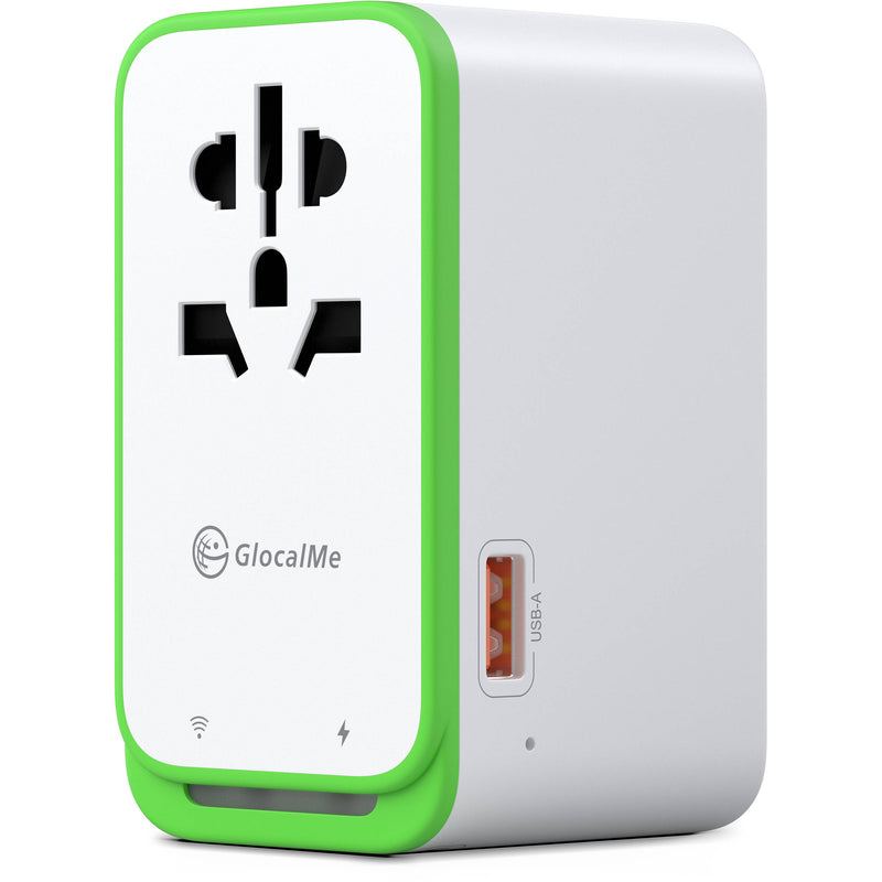 GlocalMe RoamPlug Universal Travel Adapter & Portable Wi-Fi Hotspot