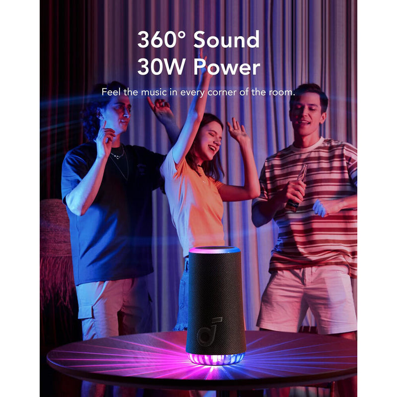 Soundcore by Anker Glow Portable Wireless Speaker with Light Show