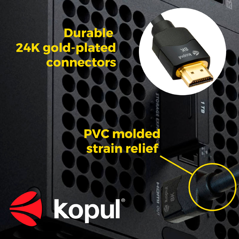 Kopul HDA-803P Premium Ultra High-Speed 8K HDMI Cable (3.3')