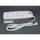 Wiremold Products Basic Surge 8-Outlet Protector Plus Phone/Fax Protection