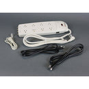 Wiremold Products 8-Outlet Surge Strip/Phone Fax Protection