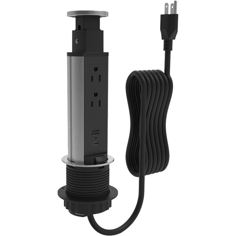 Wiremold Products Pop Up Tower - 2-Outlet 15-Watt /1USB-A/1-USB-C