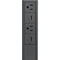 Wiremold Products 36" Dash Power Tower 2 Outlet/2 USB A/C - 15A (Graphite)