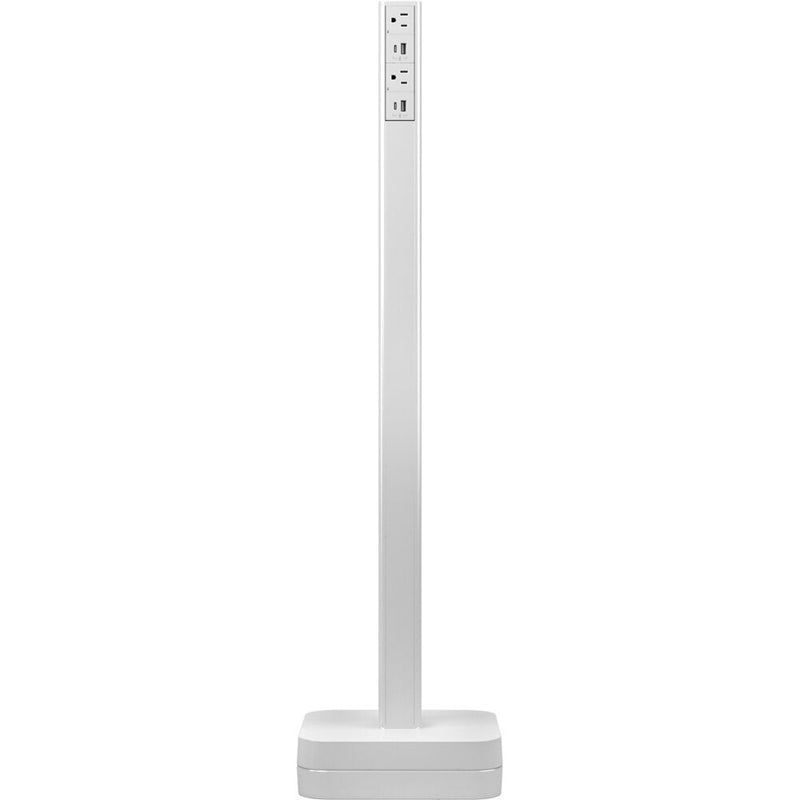 Wiremold Products 36" Dash Power Tower 2 Outlet/2 USB A/C - 15A (White)