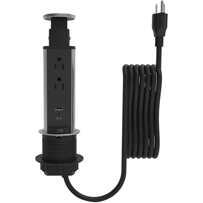 Wiremold Products Pop Up Tower - 2-Outlet 15-Watt /1USB-A/1-USB-C