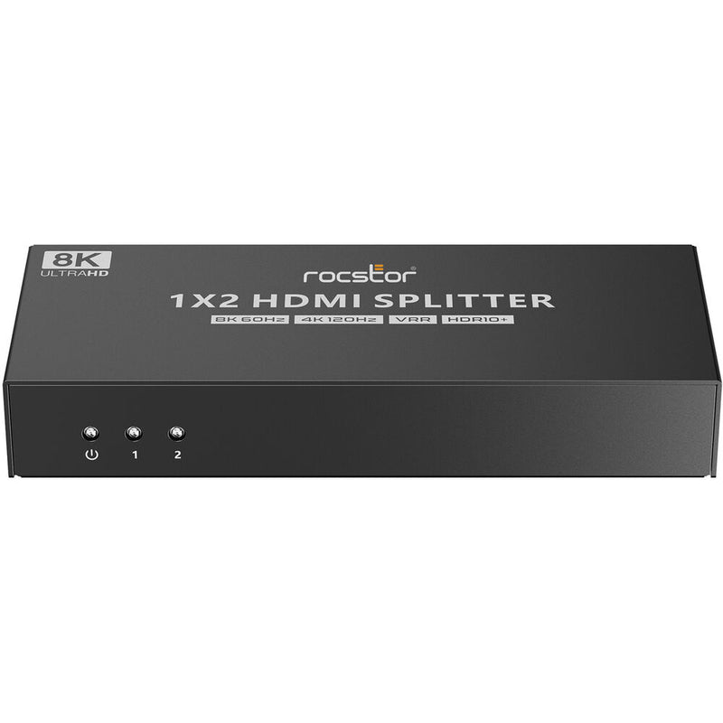 Rocstor TrueReach 1 x 2 8K60 HDMI Splitter